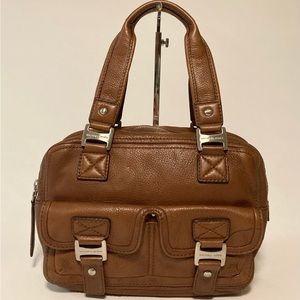 Michael Kors Brown Pebble Leather Handbag